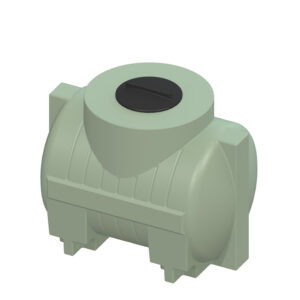 500L partially buried water tank - mist green